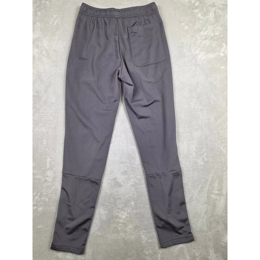 Adidas Track Pants Mens Small Gray Ankle Zip Logo Athletic Joggers KD3637 *Read